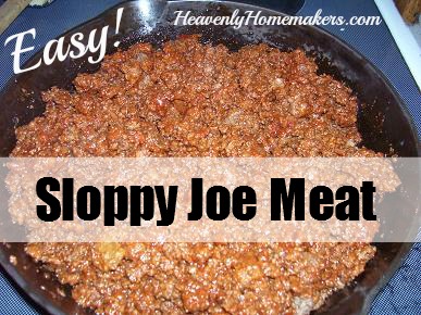 Easy Sloppy Joe Meat
