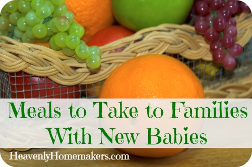 Meals to Take to Famililes With New Babies