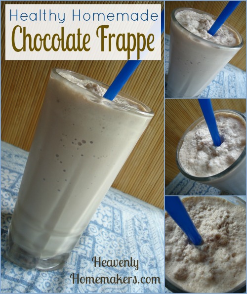 Healthy Homemade Chocolate Frappe
