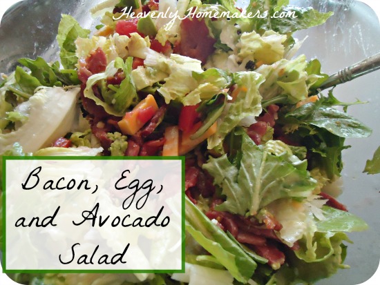 Bacon, Egg, and Avocado Salad