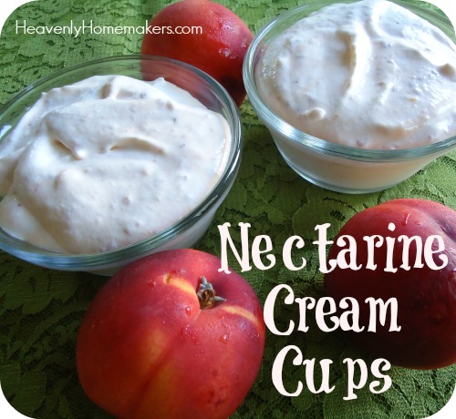 nectarine cream cups