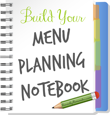 Build Your Menu Planning Notebook 350