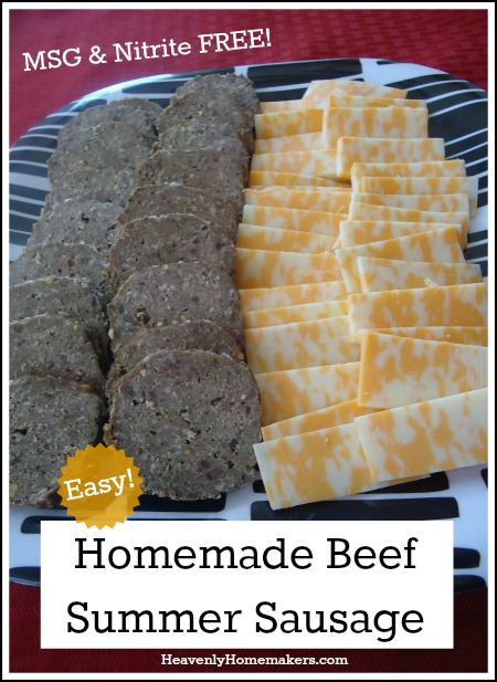 Homemade Beef Summer Sausage - Easy and Healthy!