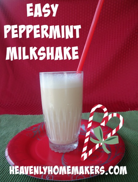 Easy Peppermint Milkshake