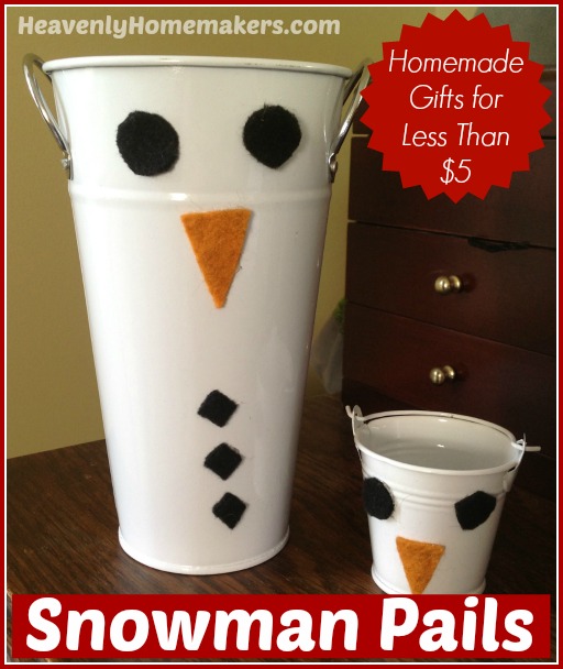 Snowman Pails - Less Than $5