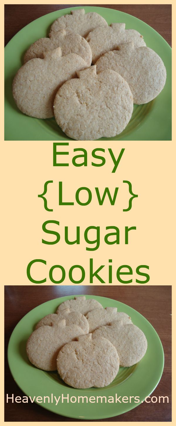 Easy (Low) Sugar Cookies