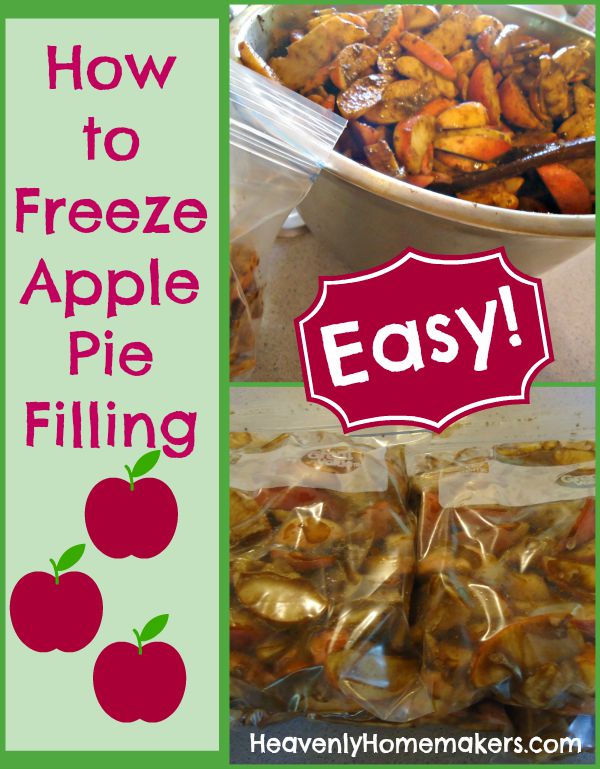How to Freeze Apple Pie Filling
