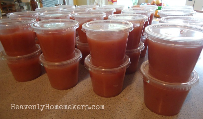 Homemade Applesauce Cups