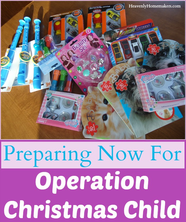 Preparing Now for Operation Christmas Child