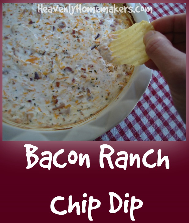 Easy Real Food Bacon Ranch Chip Dip