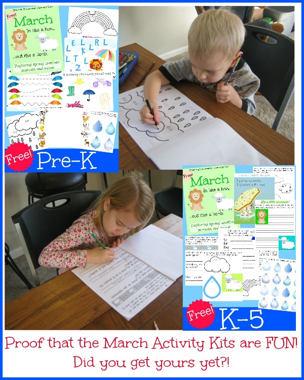 Fun Free March Activity Packets