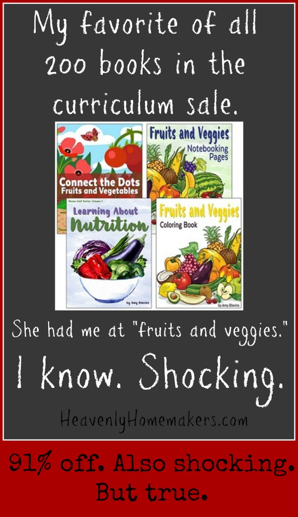 Fruits and Veggies Curriculum Sale