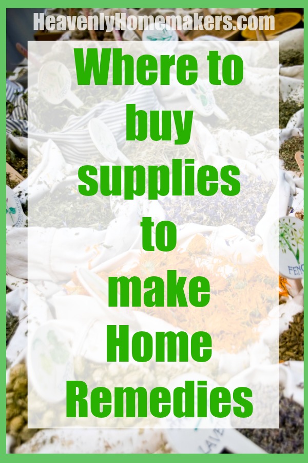 Where to buy supplies to make home remedies