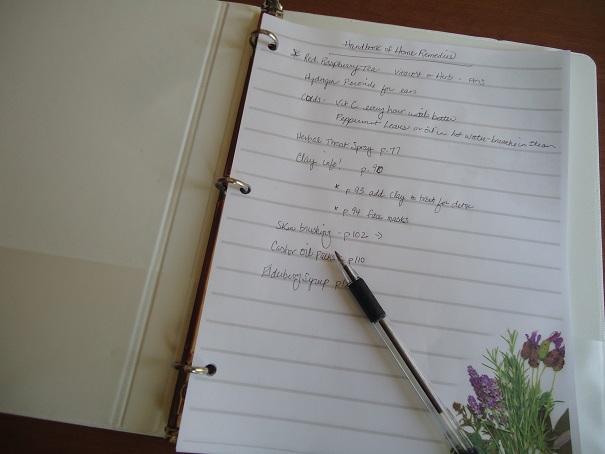 home remedies notebook1