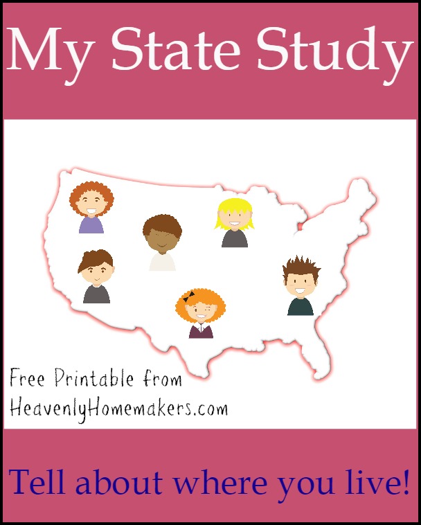My State Study free printable for all