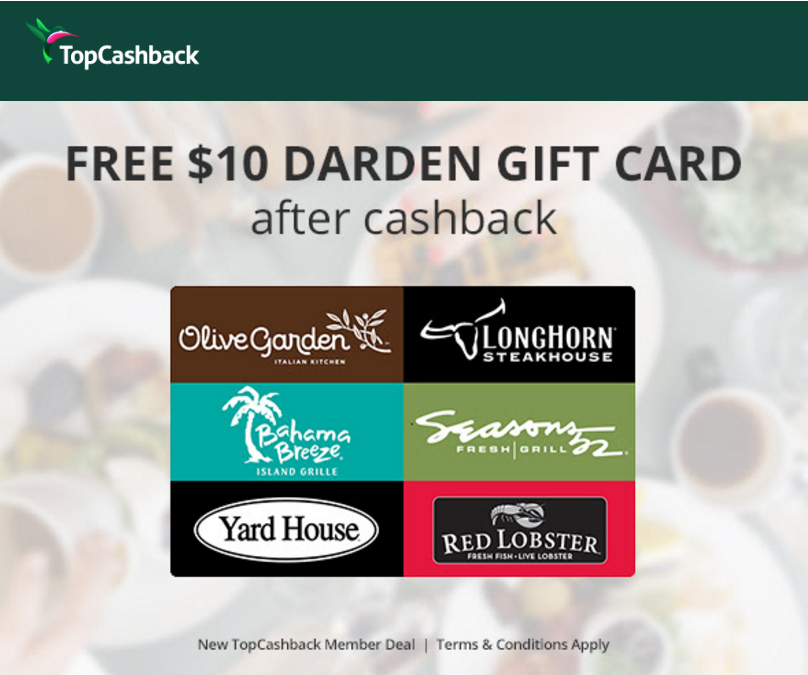top cash back restaurant freebie2