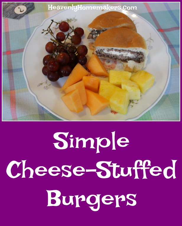 Simple Cheese Stuffed Burgers