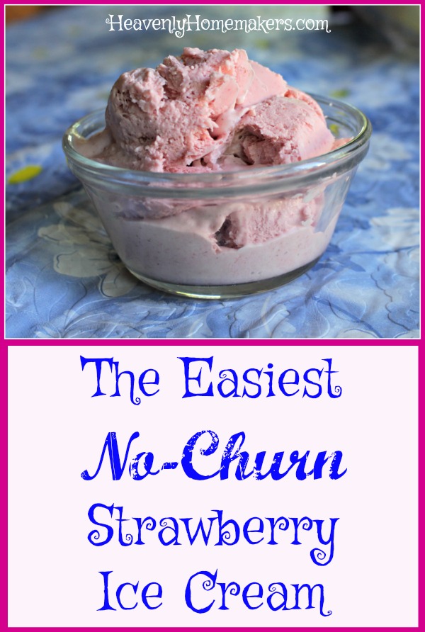 The Easiest No Churn Strawberry Ice Cream2