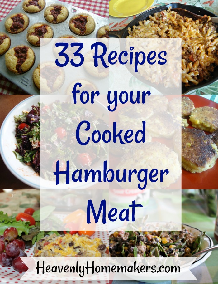 33 Recipes for your Cooked Hamburger Meat
