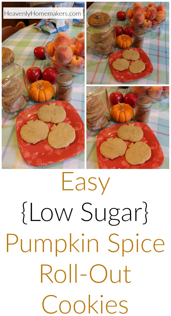 Easy Low Sugar Pumpkin Spice Roll-Out Cookies