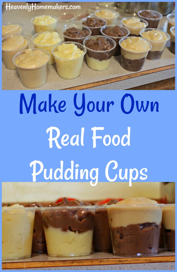 Make Your Own Real Food Pudding Cups