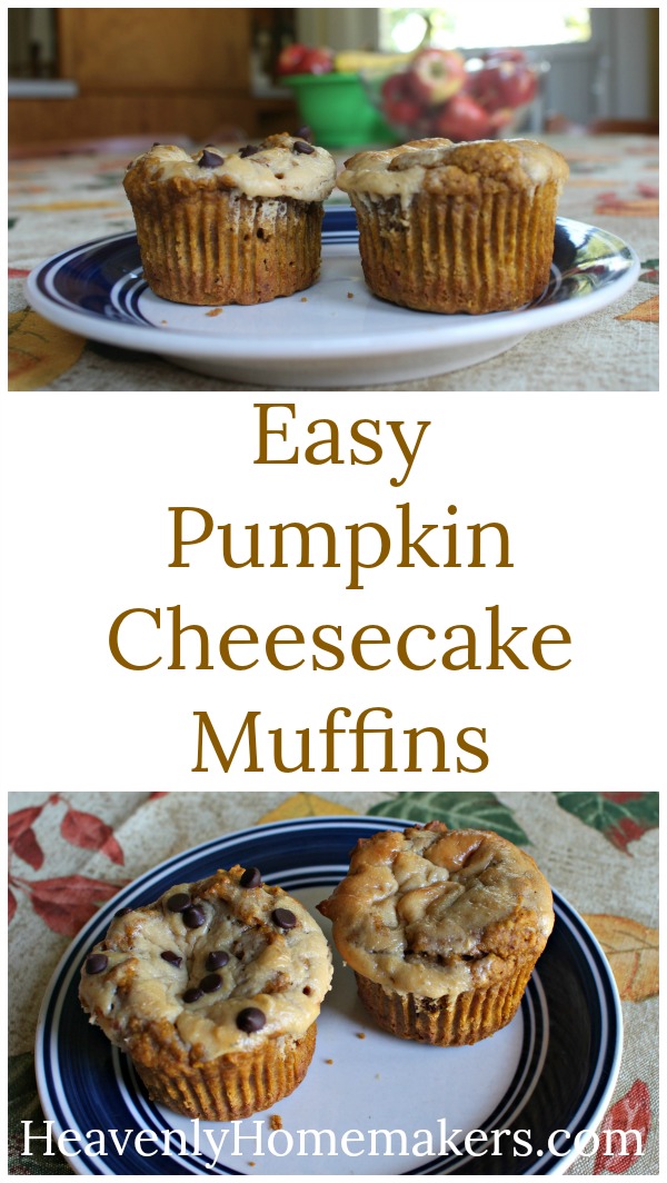 Easy Pumpkin Cheesecake Muffins