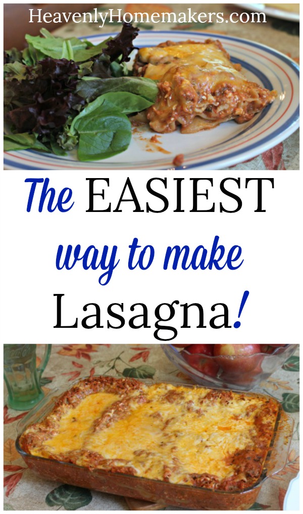 The Easiest Way to make Lasagna