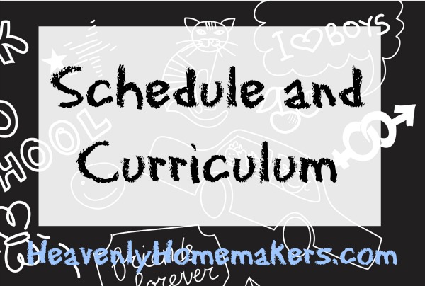 schedule and curriculum