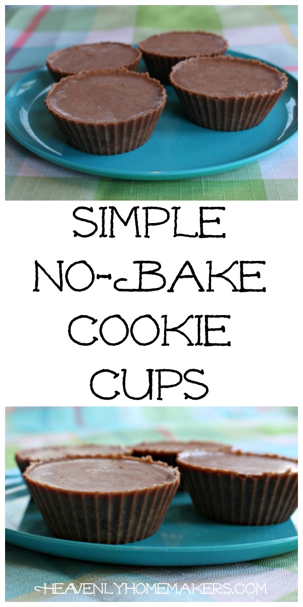 Simple No Bake Cookie Cups