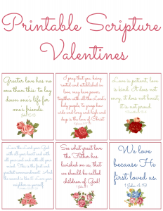 Printable Scripture Valentines - Members Only | Heavenly Homemakers