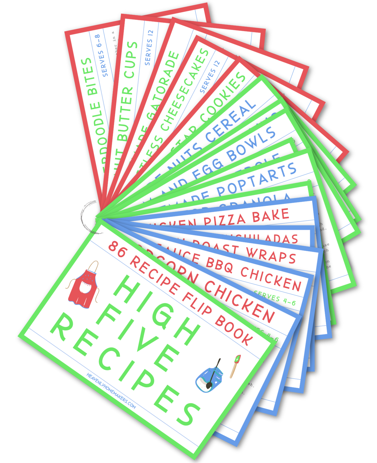 High Five Recipe Card Flipbook